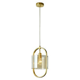 Vencha Lighting Lighting Dynamic Pendant Light in Black/Smoke or Gold/Cognac Lights-For-You 5510162-GD